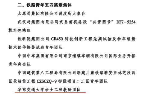 扎进红土地 筑基新赣鄱——记第22届铁路青年五四奖章集体beat365中文官方网站岩土工程教研团队